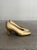 PRADA - 1980s GOLD PUMPS HEELS