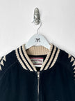 VALENTINO - 1980s CORDUROY BOMBER JACKET WITH KNITTED SHOULDER PANELS