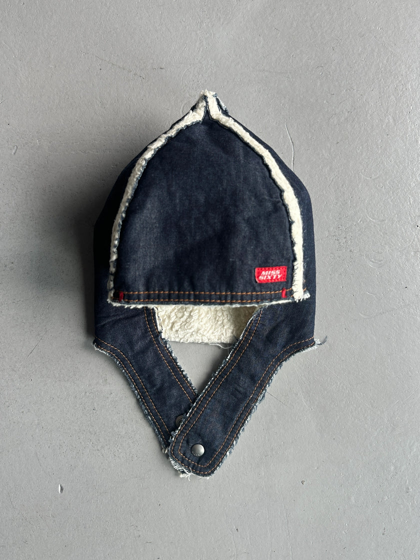 MISS SIXTY - 2000s SHEARLING AVIATOR HAT