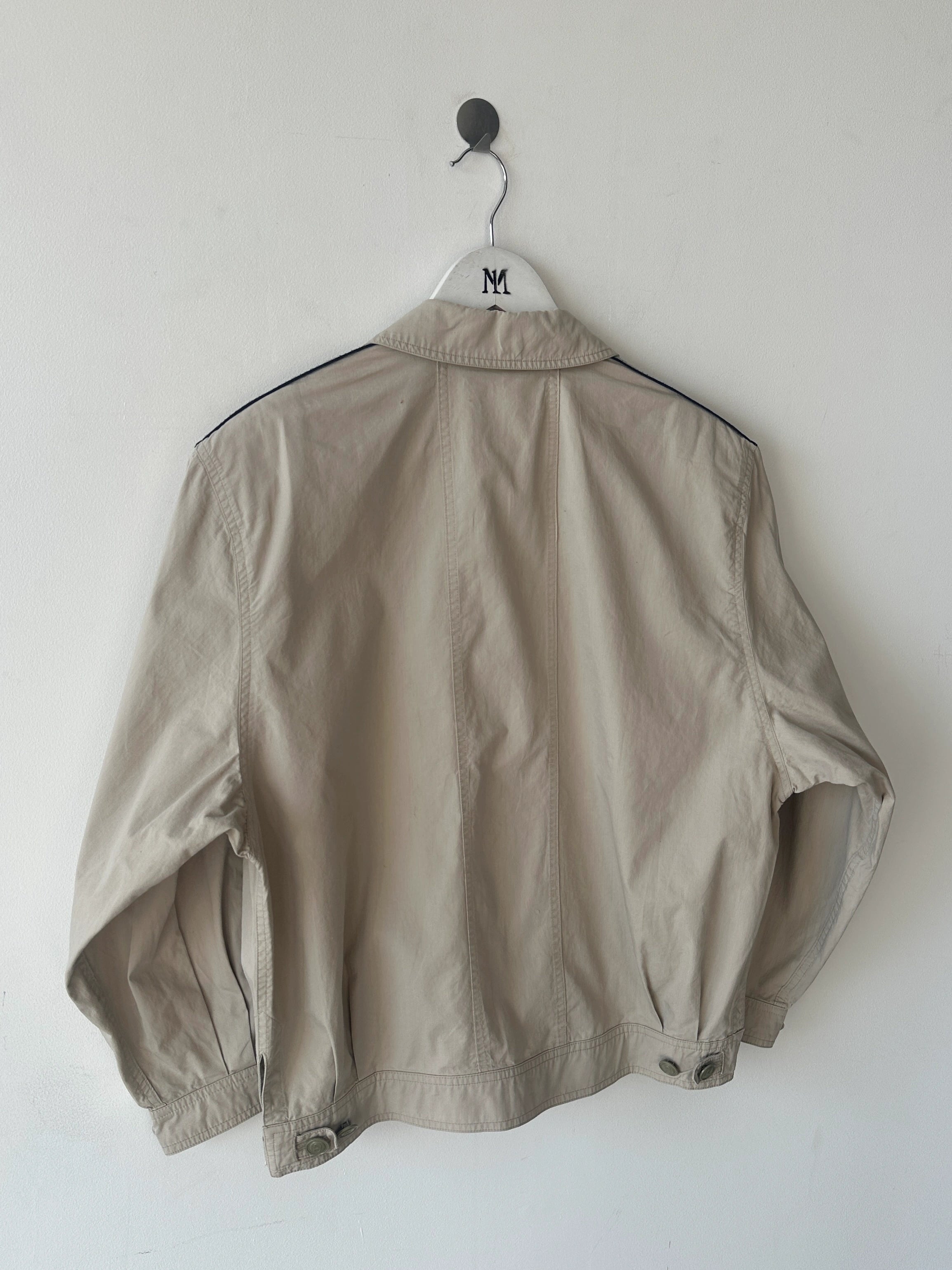 VALENTINO - late 1980s CROP FIT LIGHT BOMBER JACKET