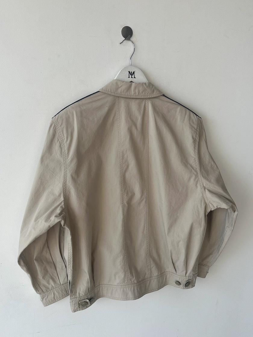 VALENTINO - late 1980s CROP FIT LIGHT BOMBER JACKET
