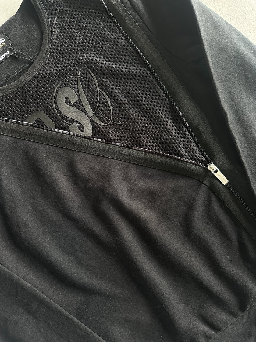 DIRK BIKKEMBERGS - S/S 2016 ZIP CUT OUT CREW NECK SWEATER