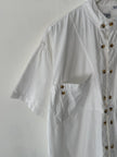 1980s SHORT SLEEVE SHIRT WITH DOUBLE BUTTON FRONT