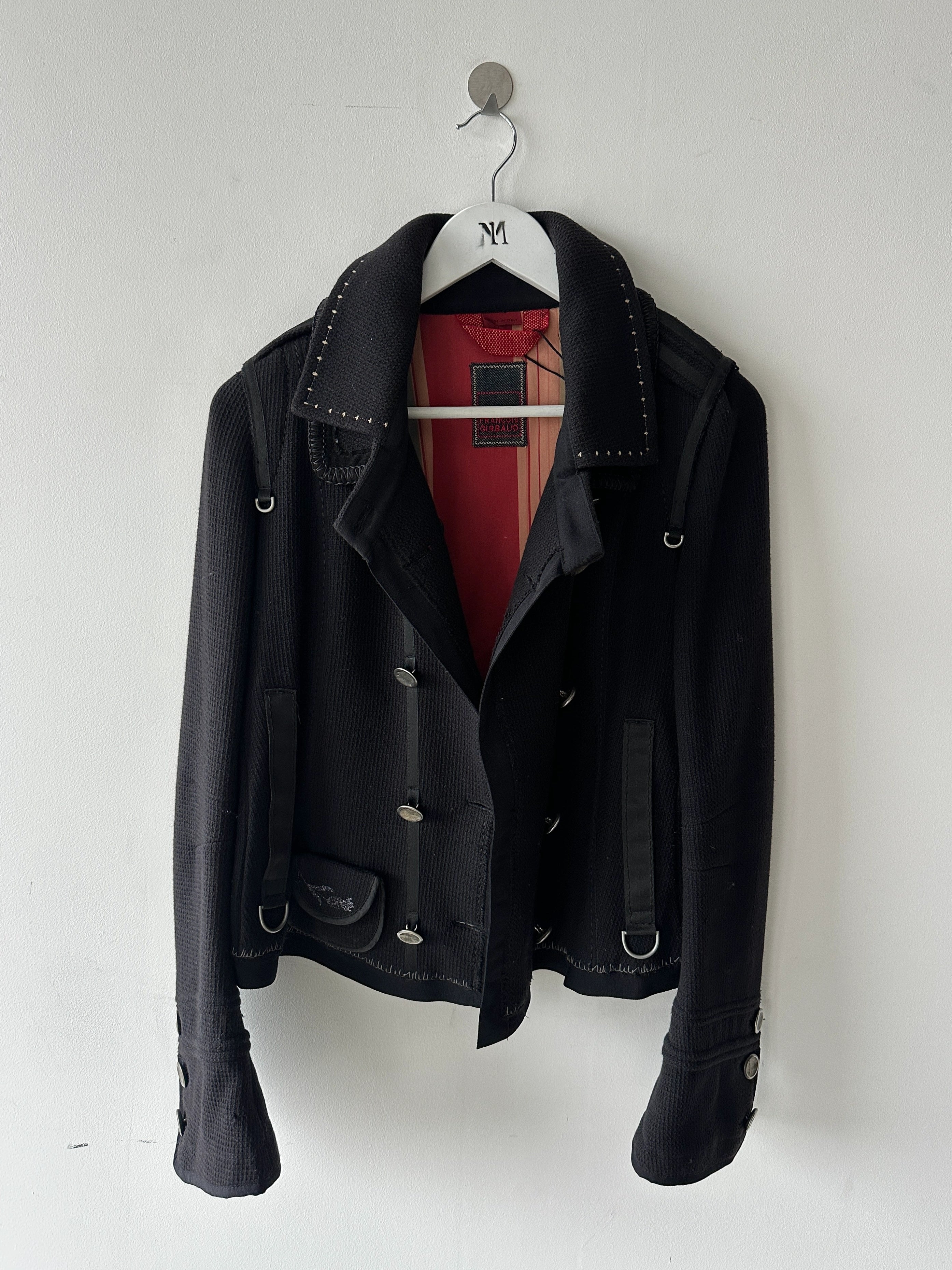 MARITHÉ + FRANÇOIS GIRBAUD - F/W 2006 DOUBLE BREASTED TEXTURED WOOL JACKET