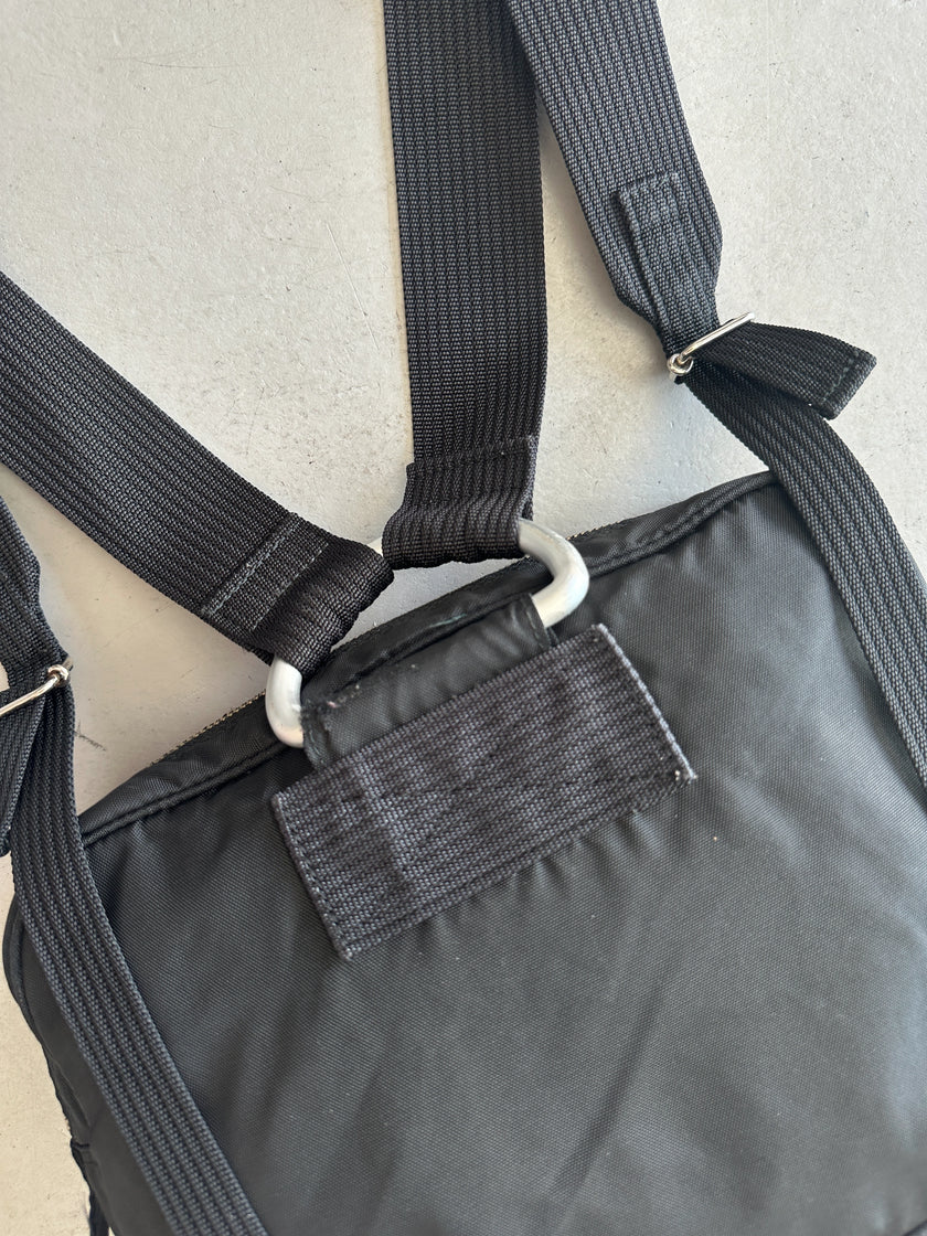 JEAN PAUL GAULTIER JUNIOR - 1990s RECTANGULAR NYLON BACKPACK