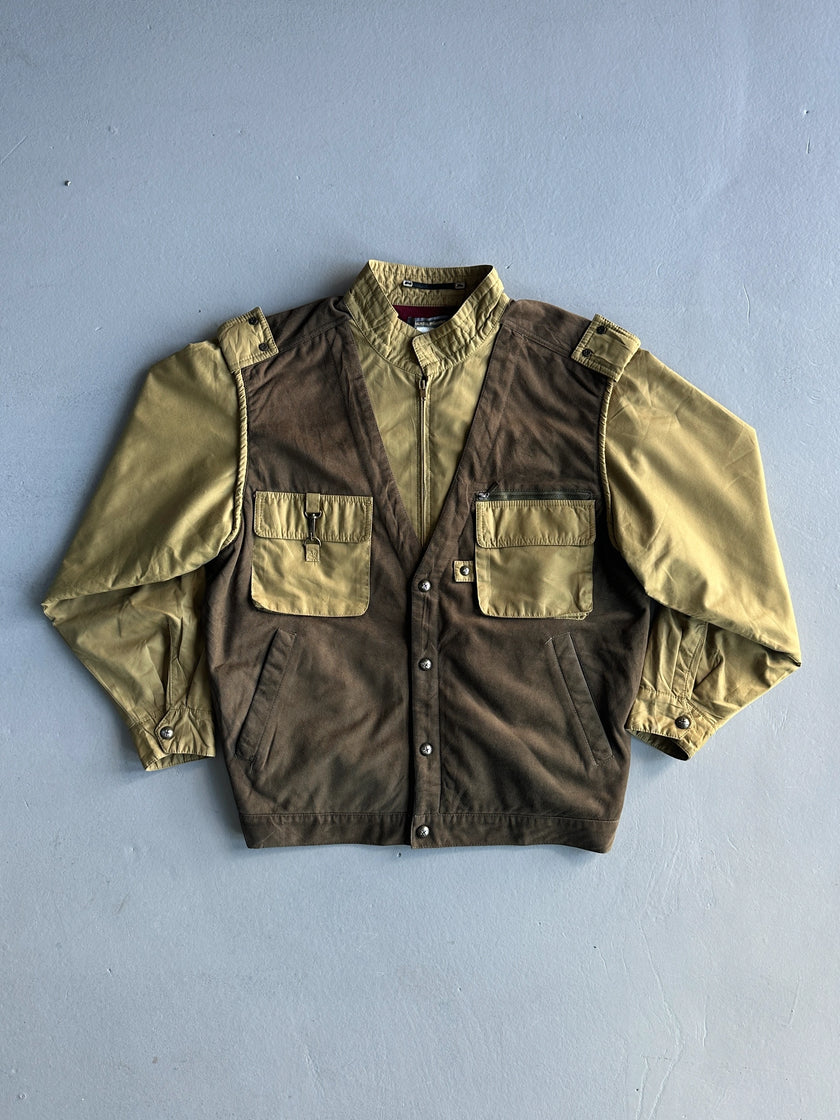 ISSEY MIYAKE - F/W 1982 LAYERED MULTI POCKET GILET JACKET