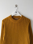 ISSEY MIYAKE - 1970s CHUNKY KNIT CREW NECK DRESS