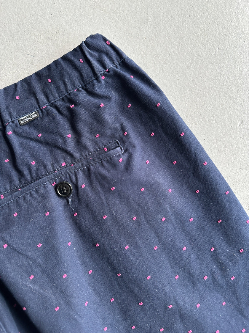 UNIFORMS FOR THE DEDICATED - 2000s CONTRASTING STITCHES COTTON TROUSERS