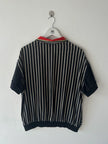 ITALIAN LABEL 1980s BOXY FIT SILK POLO T-SHIRT