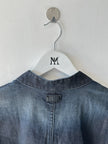 DIESEL - early 2000s DENIM VEST WITH ZIPPED DETAILS