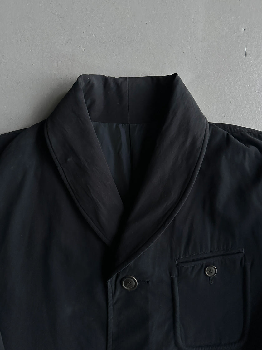 ISSEY MIYAKE - 1990s MIDI JACKET WITH CORDUROY COLLAR