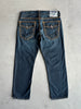 TRUE RELIGION BILLY SUPER T WORLD TOUR STITCH MEGA -  2000s MEN'S SLIM FIT JEANS