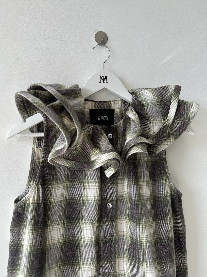 MARC JACOBS - S/S 2019 EXAGGERATED RUFFLED COLLAR TOP