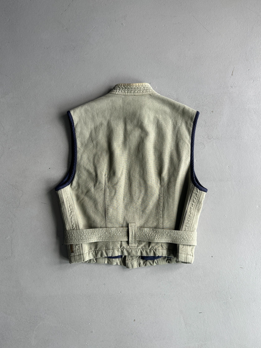 ARMANI JEANS - 1990s BELTED VEST GILET