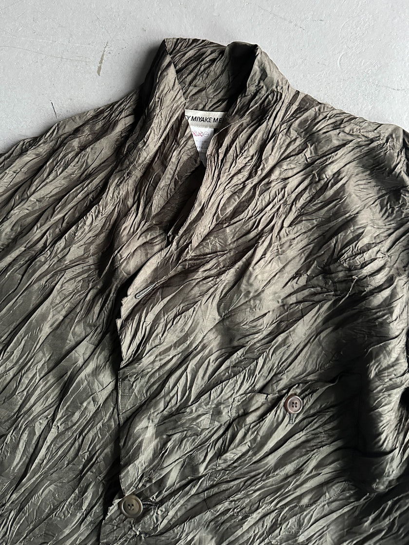 ISSEY MIYAKE MEN - F/W 1996 ASYMMETRIC CRINKLED SHIRT