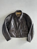 ARMANI JEANS - 1990s LEATHER BOMBER JACKET