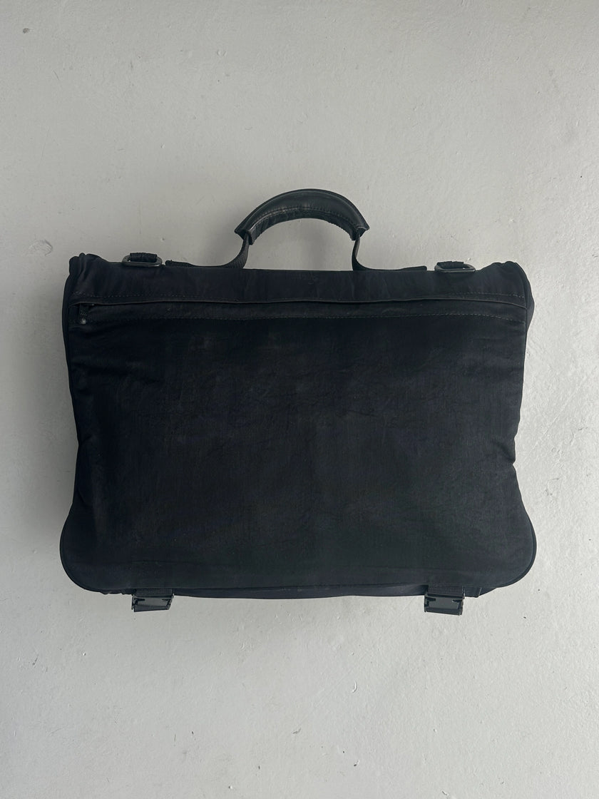 ISSEY MIYAKE IM - 1990s TOP HANDLE NYLON BAG WITH REMOVABLE SHOULDER STRAP