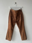 KENZO - 1980s DENIM TROUSERS WITH CRINKLED EFFECT WASH