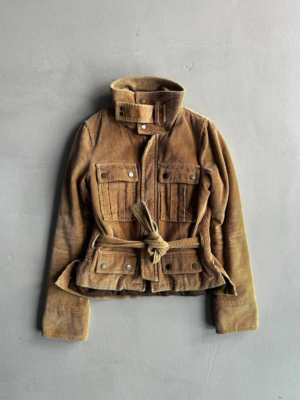 DSQUARED2 - F/W 2004 CORDUROY BELTED MULTI POCKET JACKET