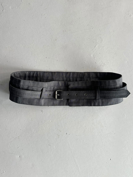 NEIL BARRETT - early 2000s LINEN WAIST BELT