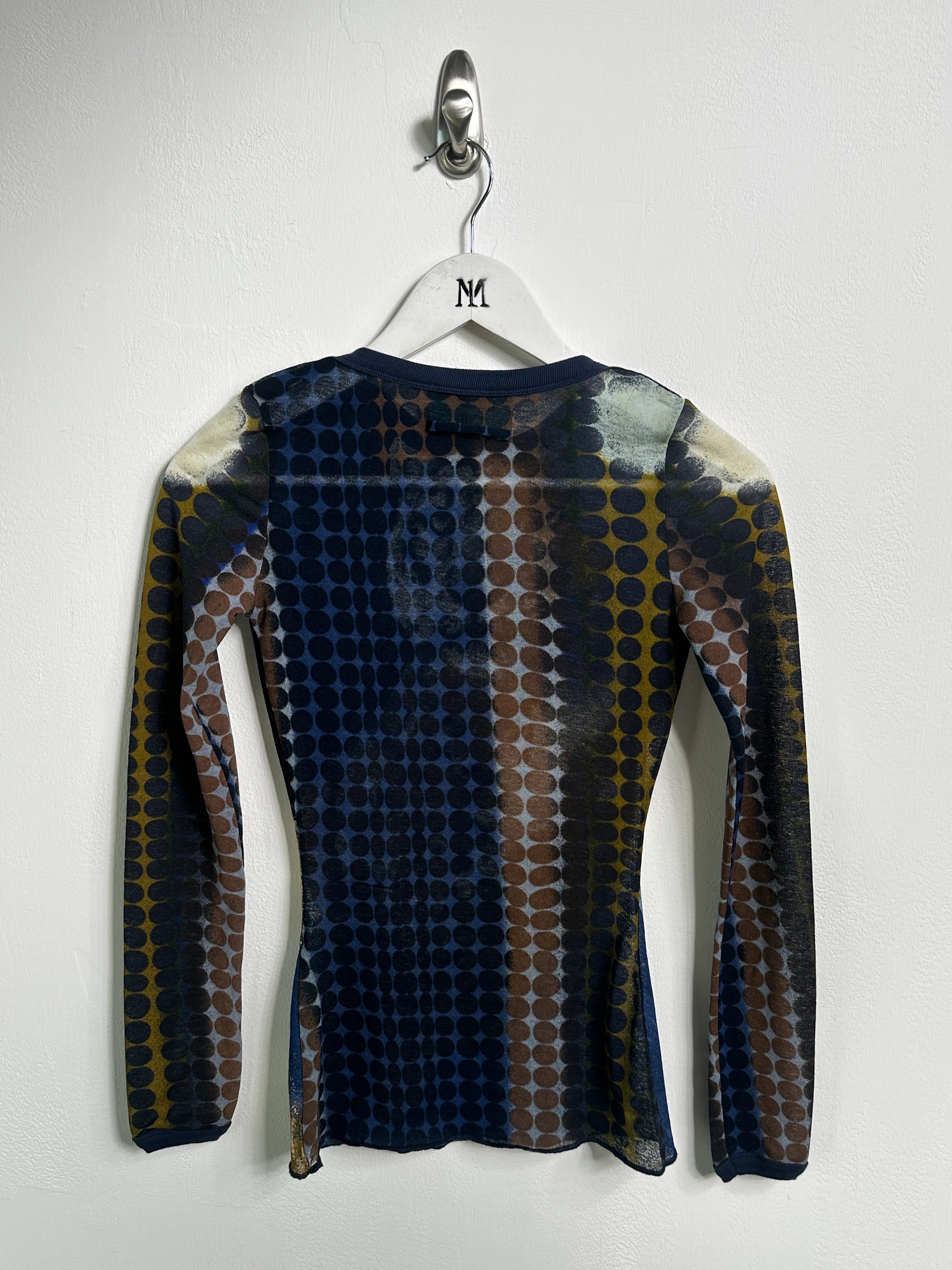 JEAN PAUL GAULTIER MAILLE - S/S 1996 LONG SLEEVE MESH TOP