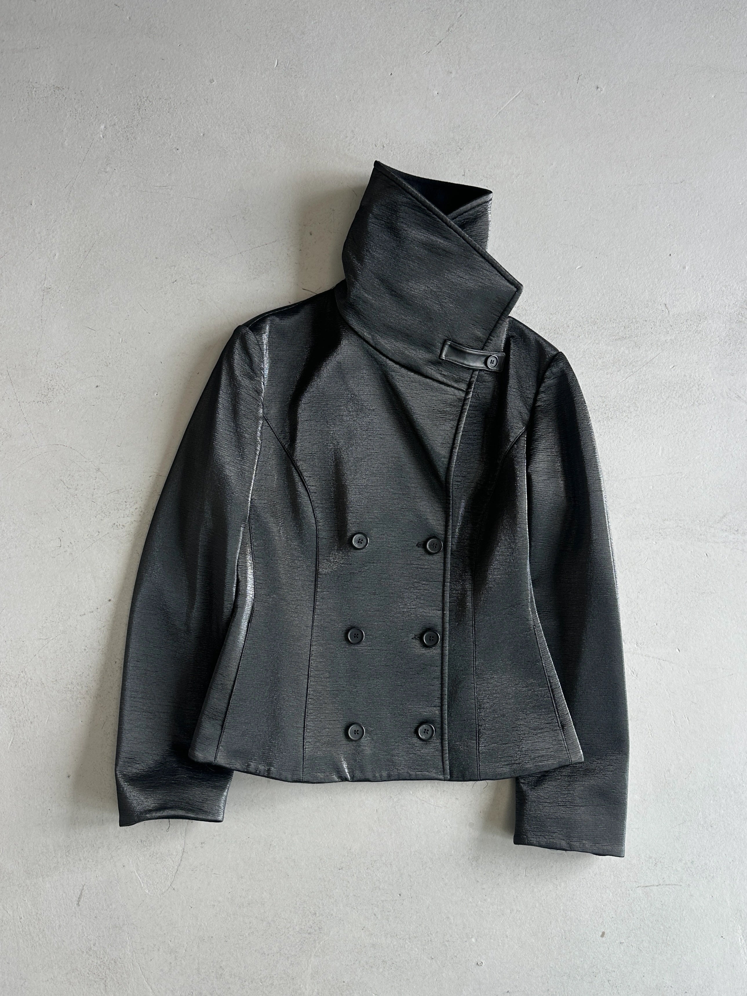 EMPORIO ARMANI - F/W 2002 METALLIC FINISH DOUBLE BREASTED JACKET