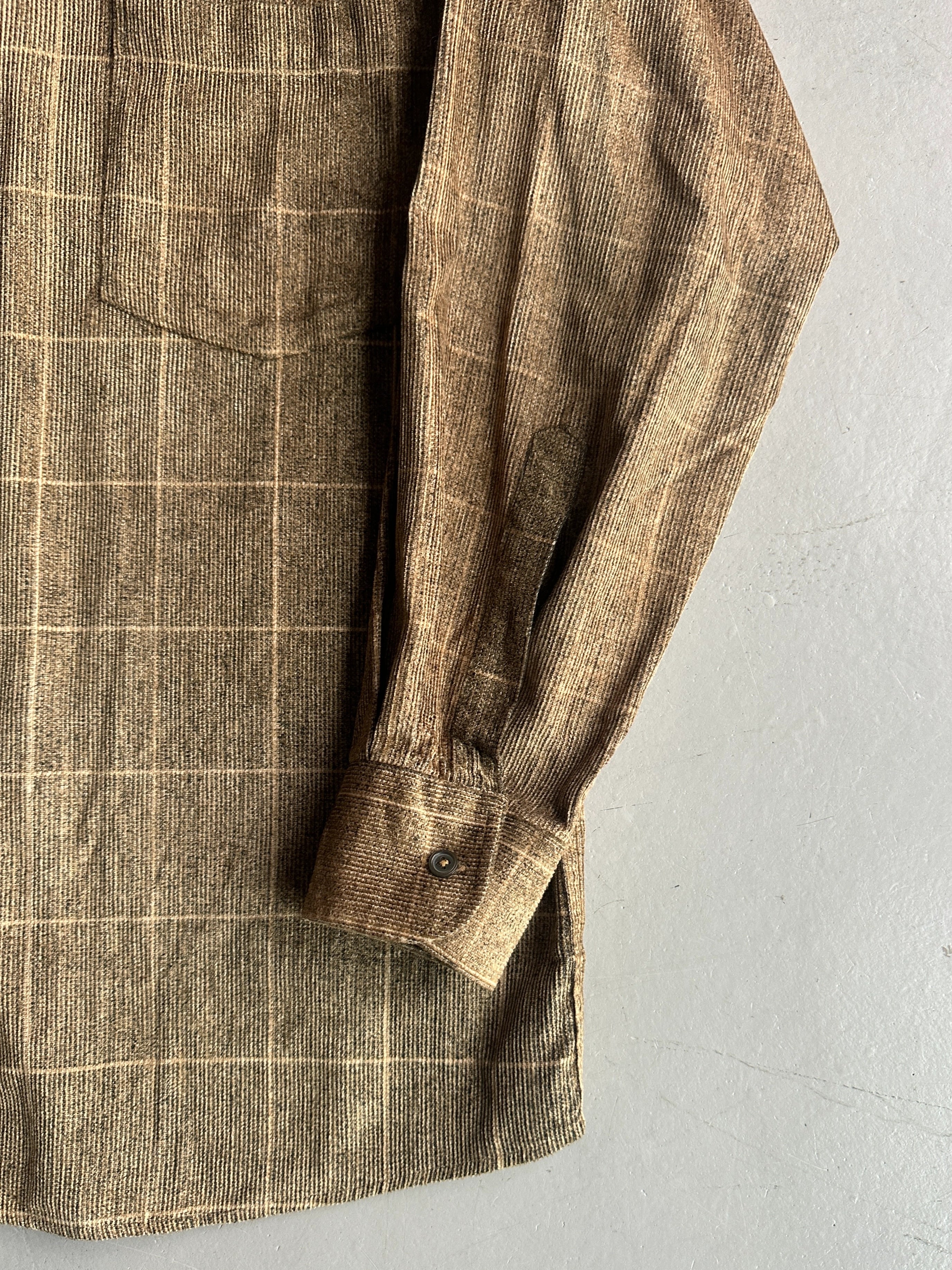 1990s RELAXED FIT CHENILLE LONG SLEEVE SHIRT