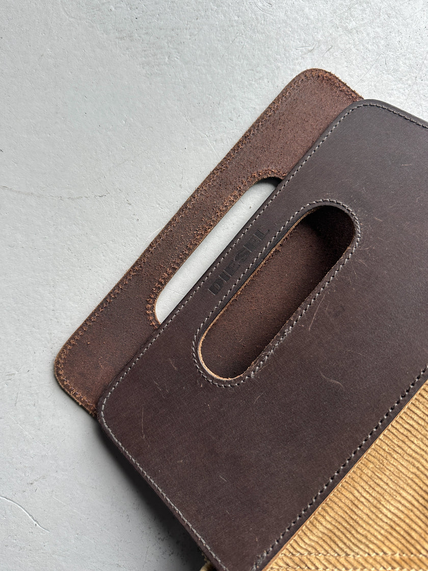 DIESEL SPARE PARTS - 2000s CORDUROY BOX BAG