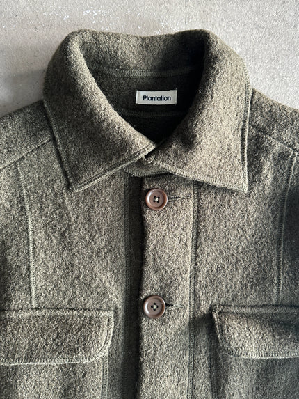 PLANTATION ISSEY MIYAKE - 1990s MIDI WOOL JACKET