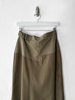 ITALIAN LABEL - 1990s MAXI SKIRT WITH PATCH POCKETS AT THE HEM