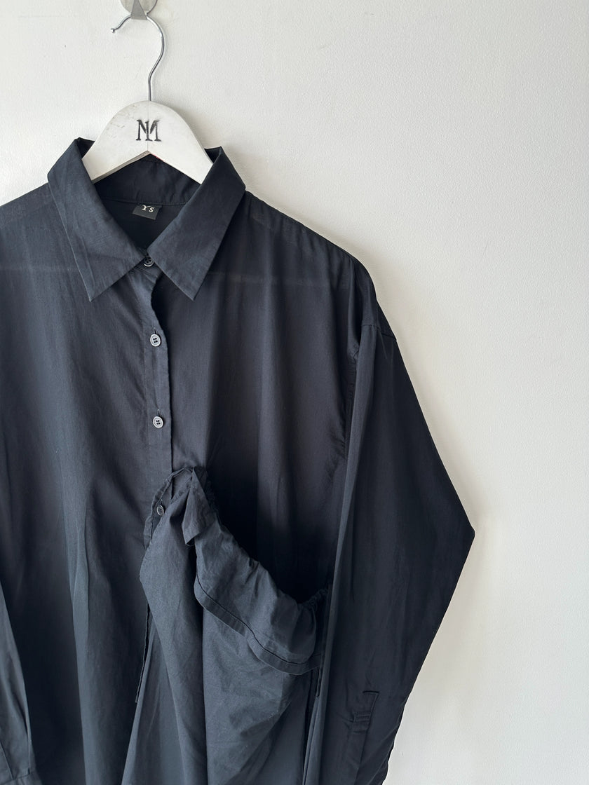 YOHJI YAMAMOTO Y's - S/S 2019 ASYMMETRIC FRONT LONG SHIRT