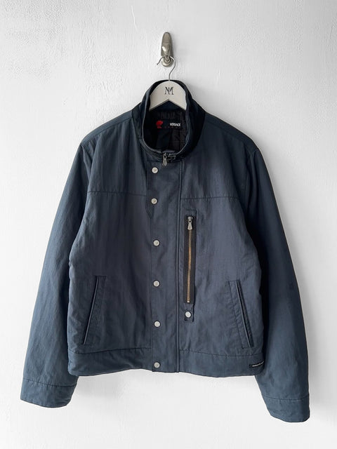 VERSACE - 1990s TECHNICAL JACKET WITH CONTRASTING THROAT STRAP