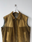 ITALIAN LABEL 1980s 2 IN 1 CORDUROY JACKET GILET WITH REMOVABLE SLEEVE