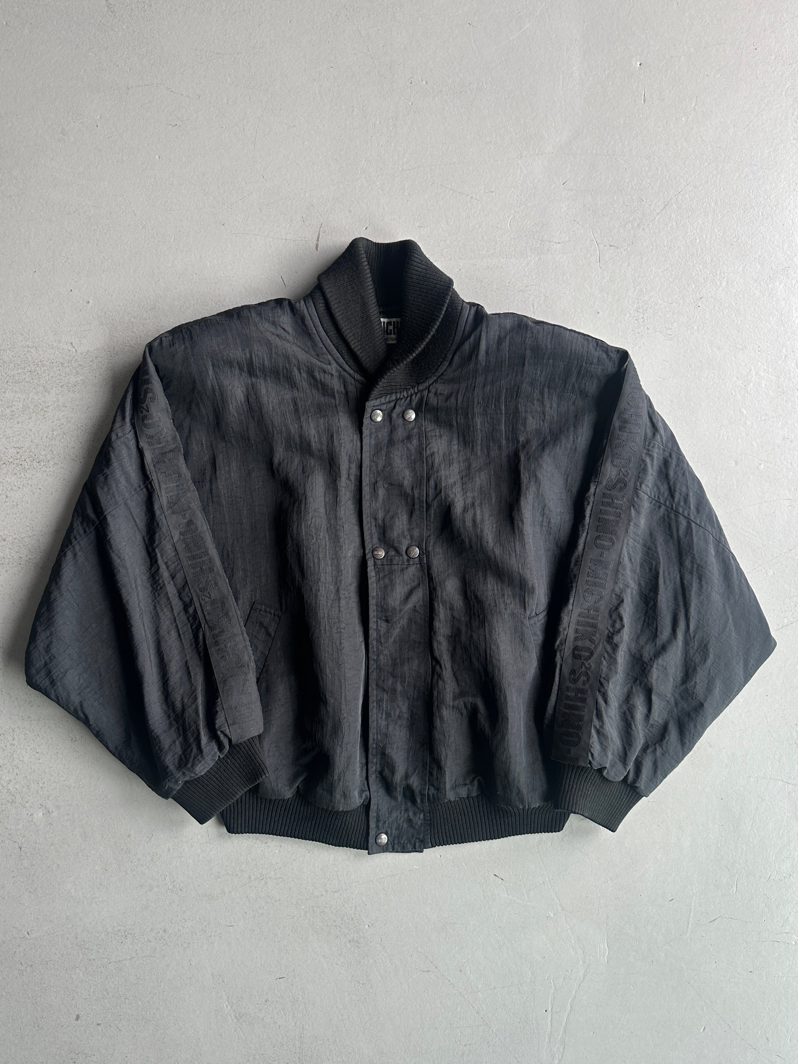 MICHIKO KOSHINO - 1990s BOXY FIT PADDED SHOULDERS NYLON JACKET