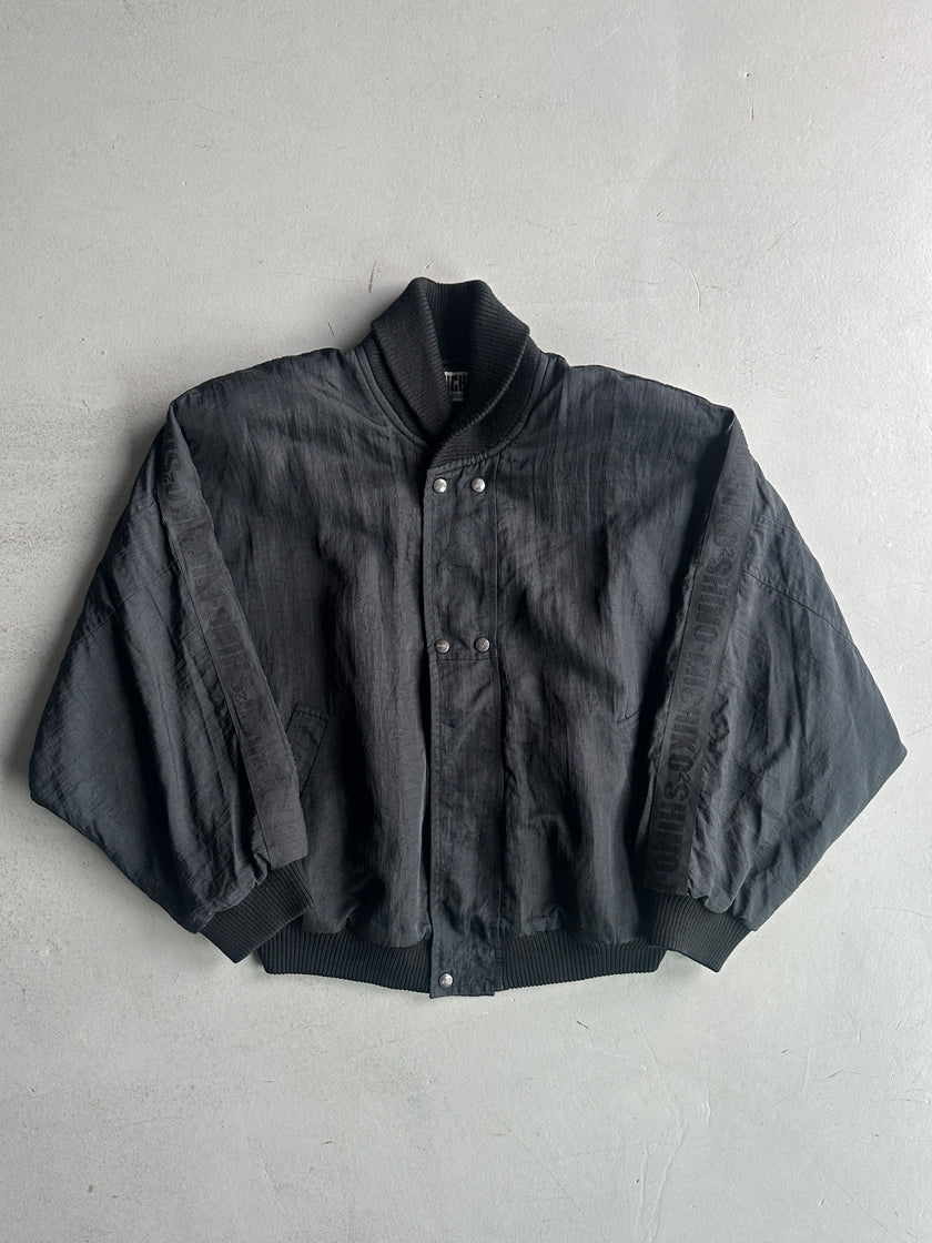 MICHIKO KOSHINO - 1990s BOXY FIT PADDED SHOULDERS NYLON JACKET