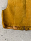 MOSCHINO - 1970s LEATHER CROPPED CARGO GILET