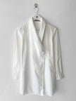 ISSEY MIYAKE - F/W 2009 LONG TUNIC SHIRT WITH SHAWL COLLAR