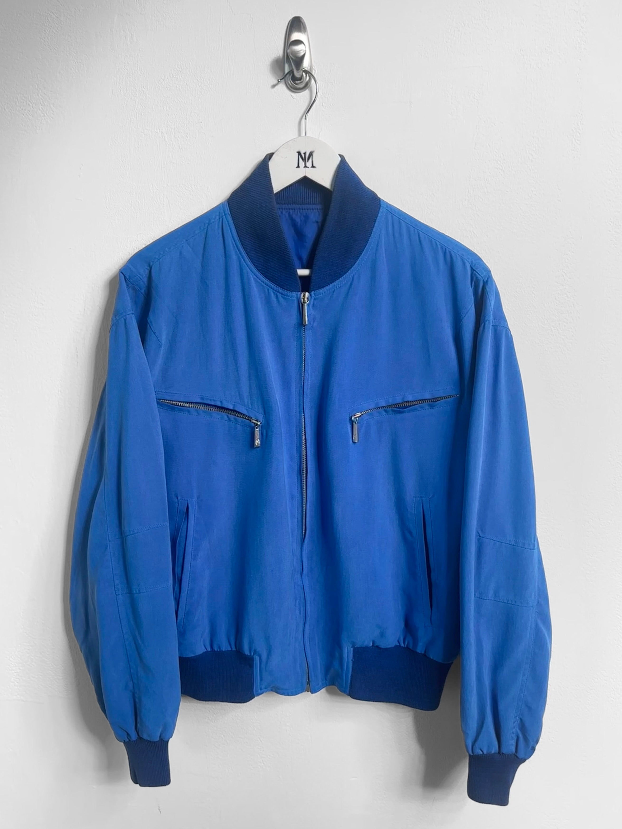 CLAUDE MONTANA - 1980s SILK BOMBER JACKET