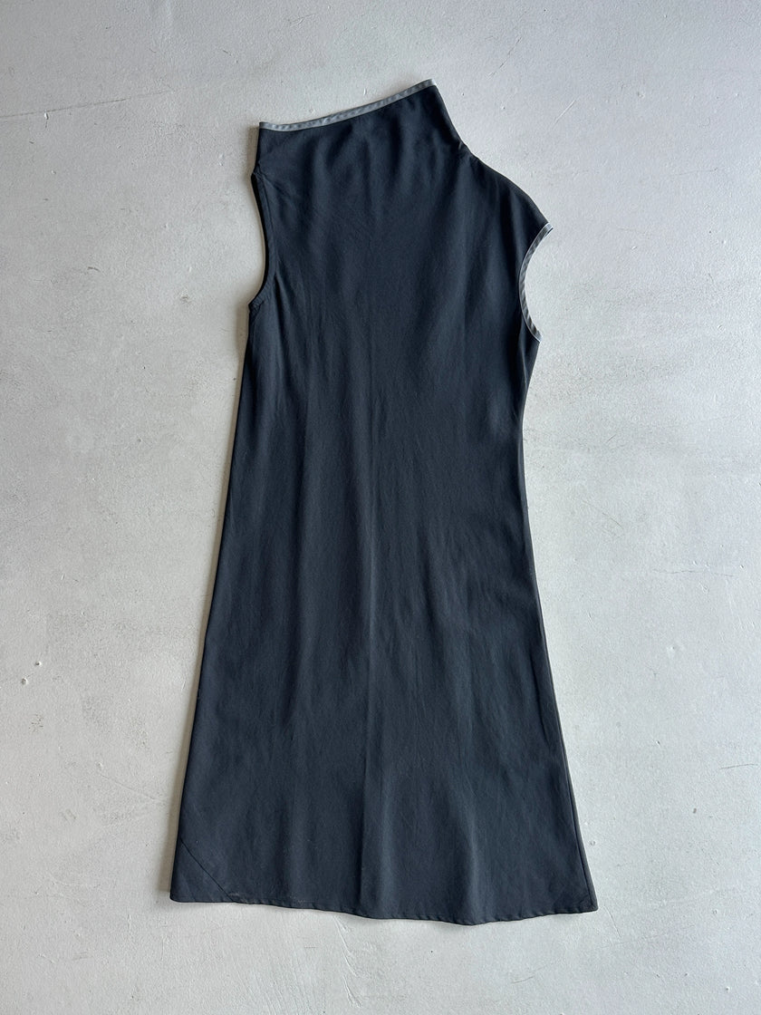 YOHJI YAMAMOTO WXYZ WORKSHOP - 1990s ASYMMETRICAL DRESS