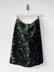 PRADA - F/W 2009 DEVORE VELVET KNEE LENGTH SKIRT