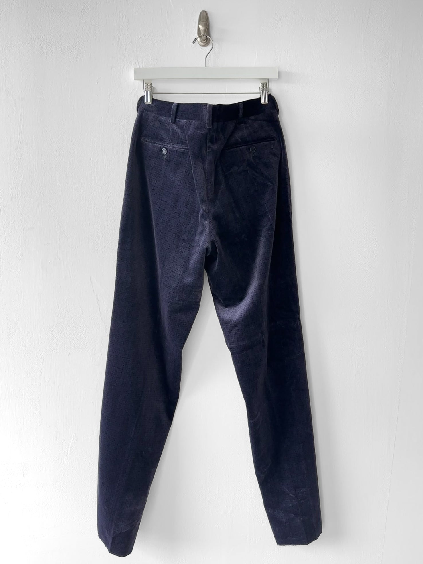 ROMEO GIGLI - 1990s VELVET TAILORED TROUSERS