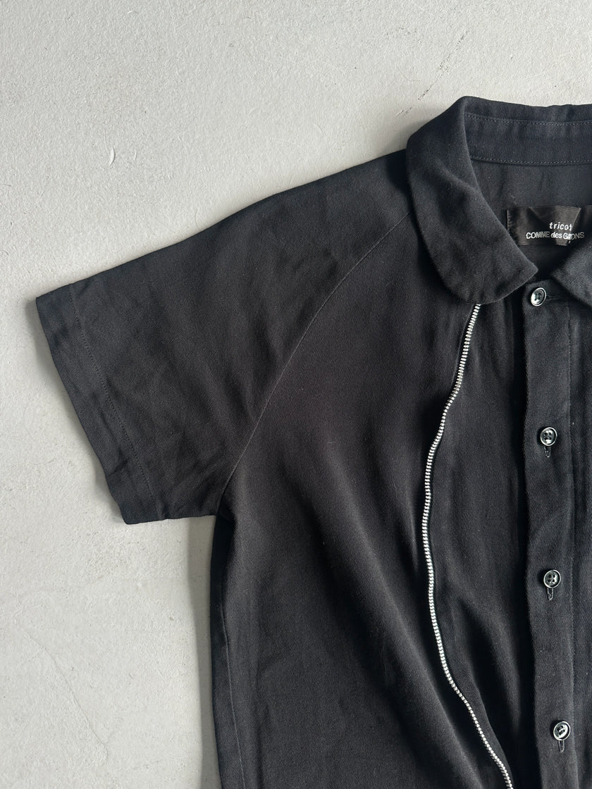 COMME DES GARÇONS TRICOT - 2000s COLLARED MAXI DRESS