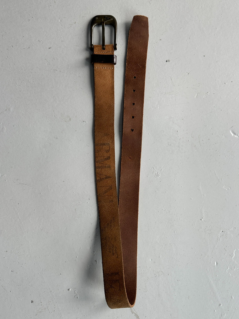 ARMANI JEANS - early 2000s SUEDE BELT