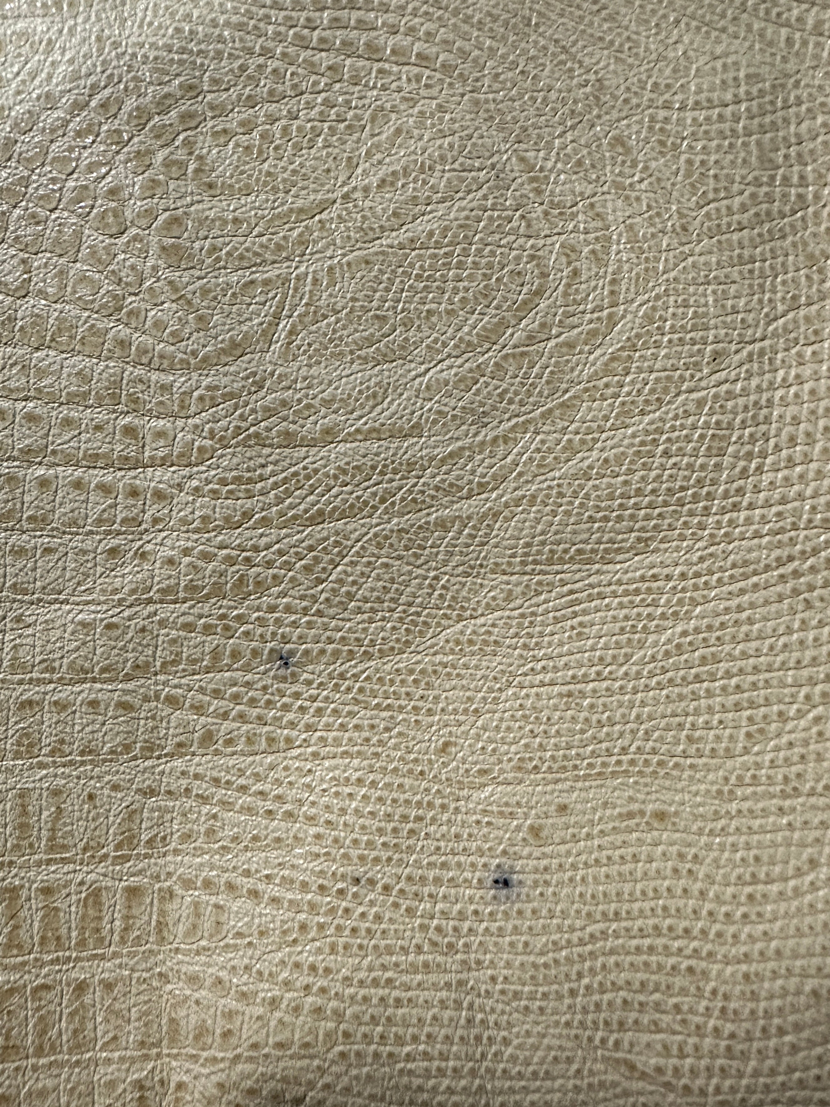 DOLCE & GABBANA - S/S 2004 EMBOSSED LEATHER MINI SKIRT