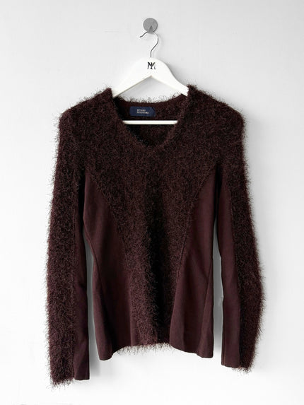 RITSUKO SHIRAHAMA - 1990s 2 PIECES SET WITH SHAGGY TOP