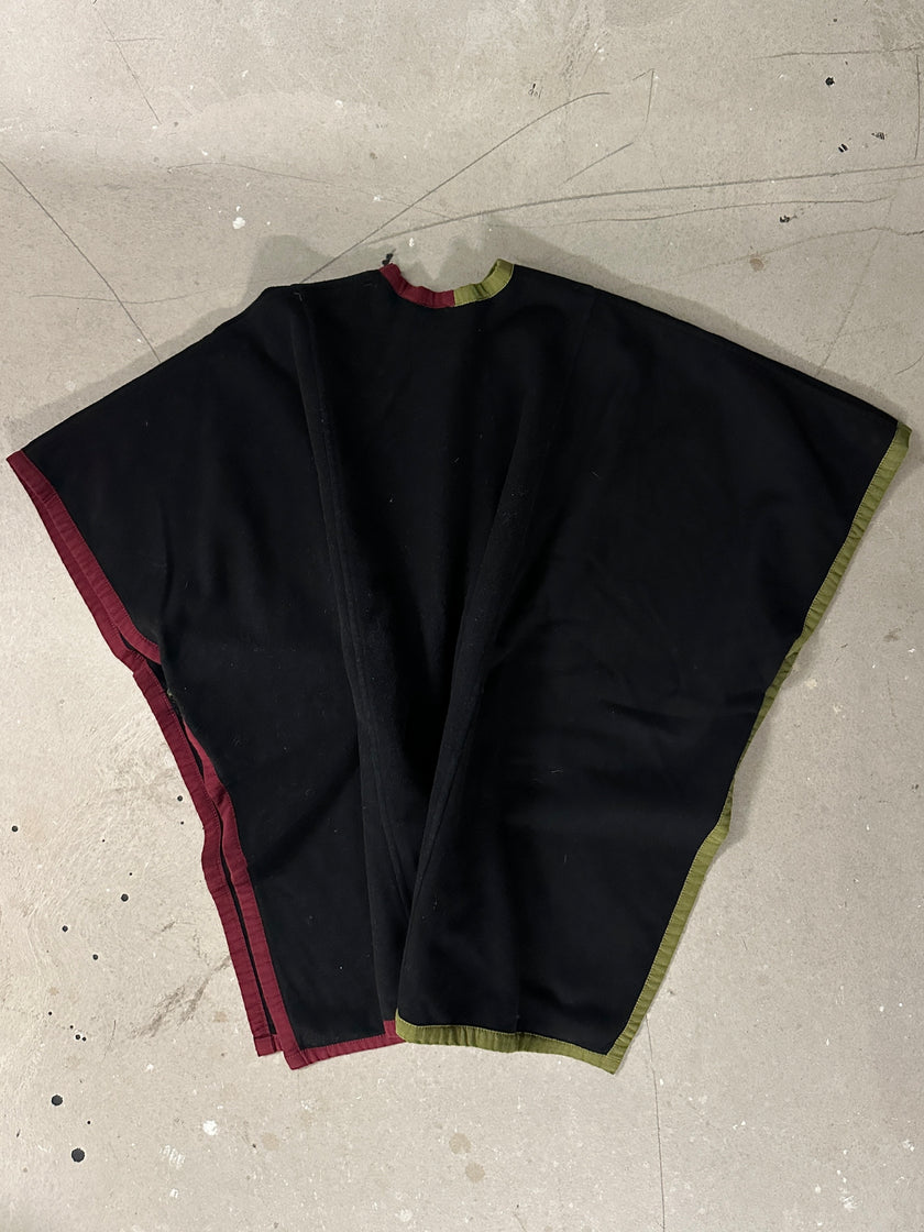 1990s WOOL CREW NECK CAPE