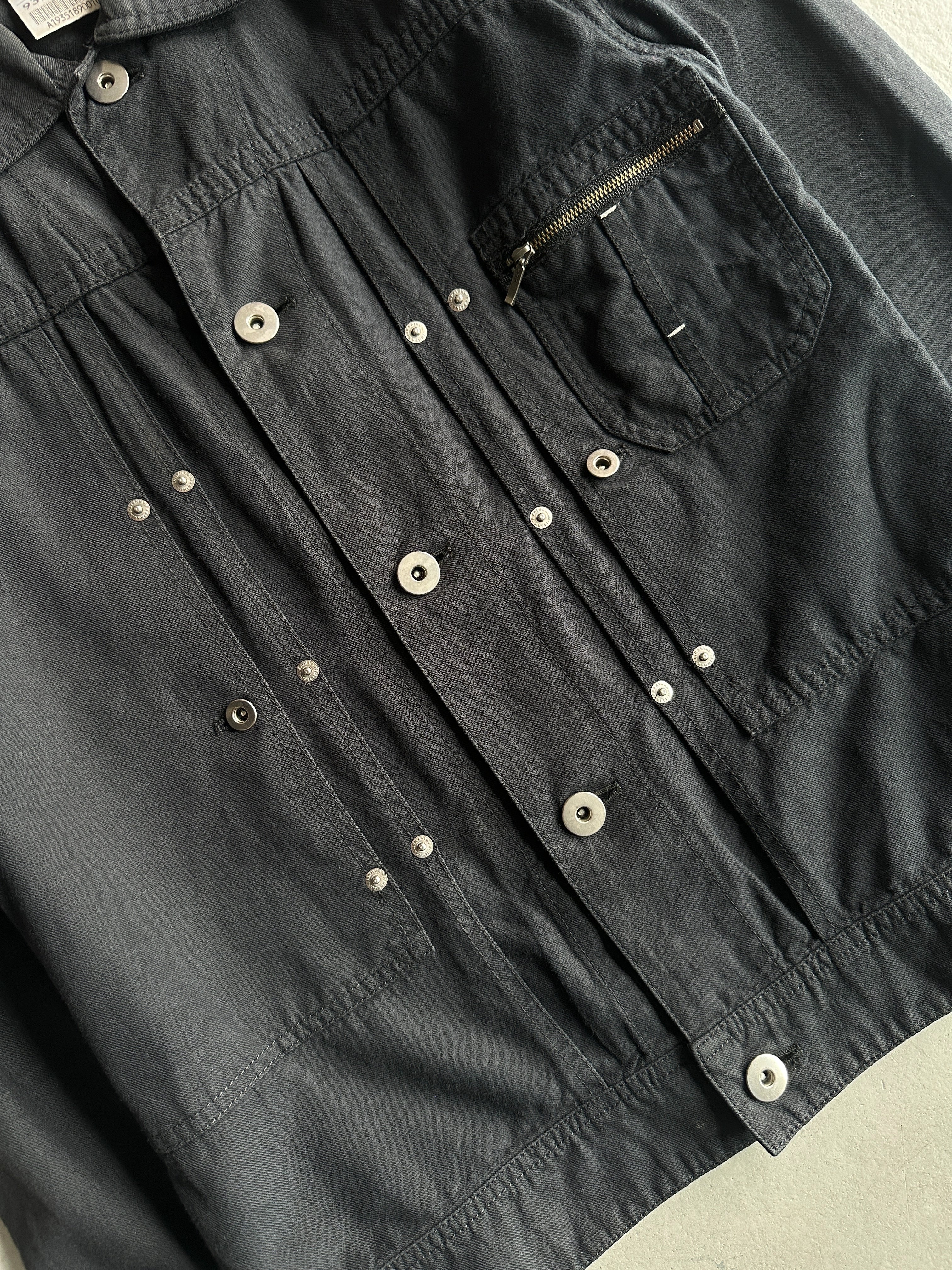 KATHARINE HAMNETT - 1990s STRAIGHT FIT JACKET WITH ZIP POCKET