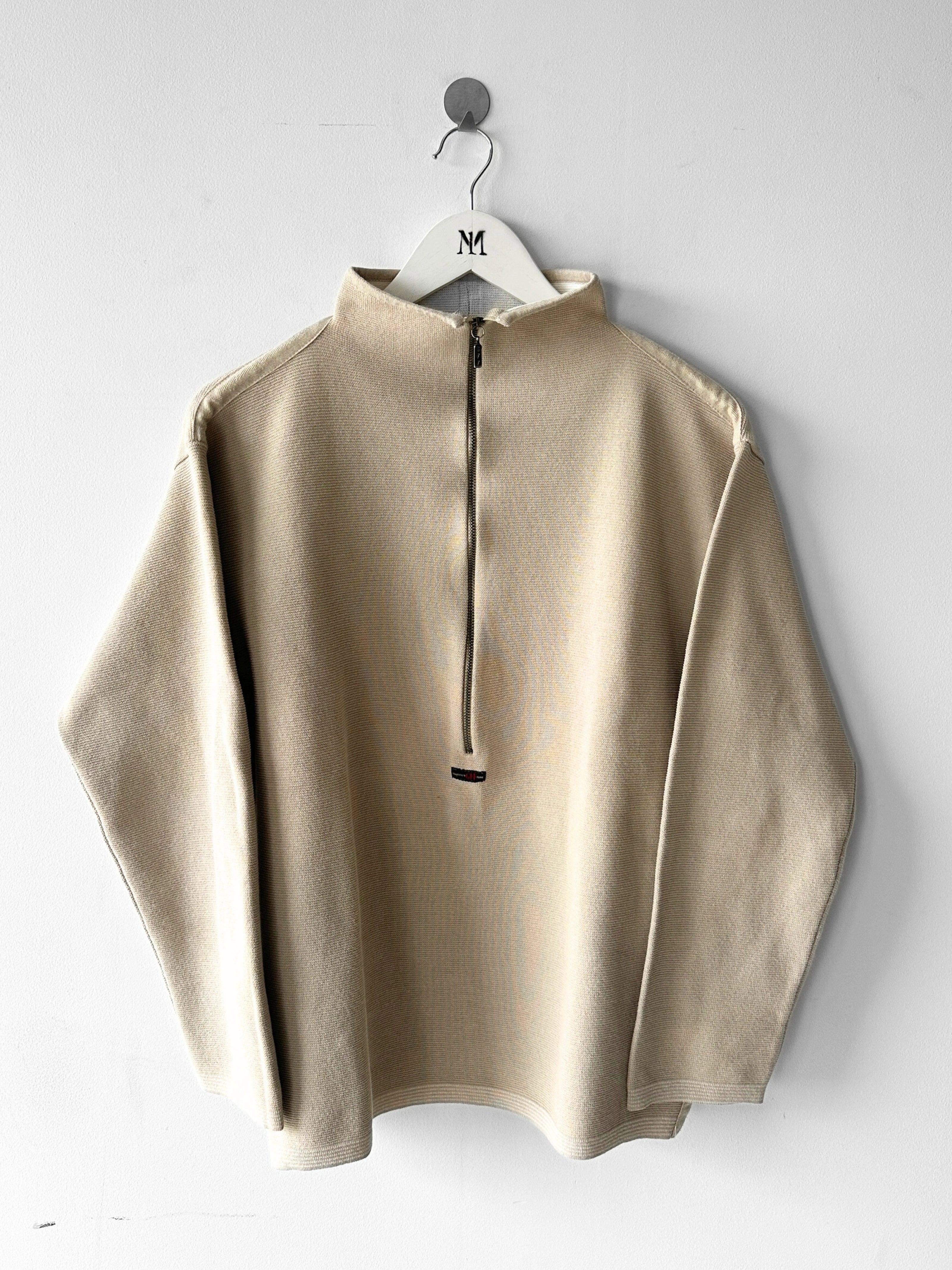 GIANFRANCO FERRÉ - 1990s TEXTURED KNIT CROP FIT PULLOVER