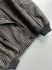 VALENTINO - 1980s BOXY FIT SHAWL COLLAR DOUBLE BREASTED PLAID JACKET
