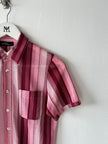 COMME DES GARÇONS - early 2000s OPEN KNIT SHORT SLEEVE BUTTONED SHIRT